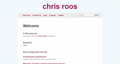 Desktop Screenshot of chrisroos.co.uk