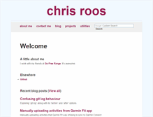 Tablet Screenshot of chrisroos.co.uk